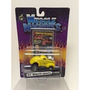 Muscle Machines - 41 Willys Coupe 1:64 Scale 2001 Yelllow